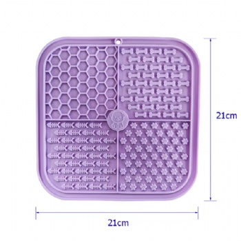  New Silicone Pet Feeding Mat with Suction Cups Used for Pet Bathing and Grooming to Relieve Anxiety and Reduce Boredom	