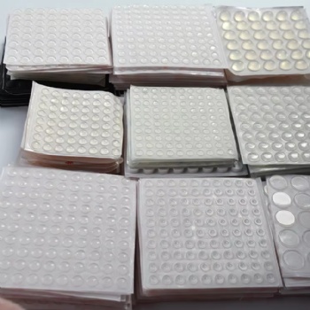  Multisized Anti-Vibration Sticky Silicone Home Furniture Rubber Feet Transparent Rubber Pad Sheet	