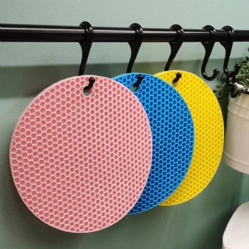  Silicone Table Damping and Sound Insulation Pads Placemat Cup Bowl Mat Home Decor Durable Customized Shape Coaster	