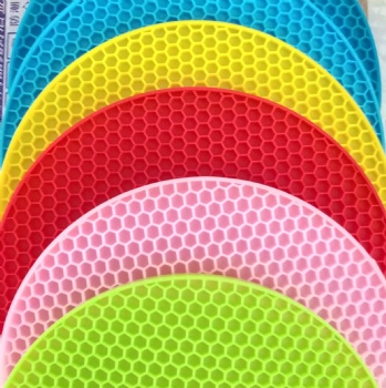  Multi-Purpose Heat-Resistant Non Slip Silicone Pot Holders Hot Pads,Silicone Original Microwave Mat Doubles As Jar Opener Grippe	