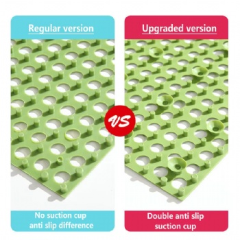  Cuttable Bathroom Anti slip Floor Mat, Kitchen Bathroom Splicing Foot Mat, Anti slip Thick Waterproofed Hollow Floor Mat	
