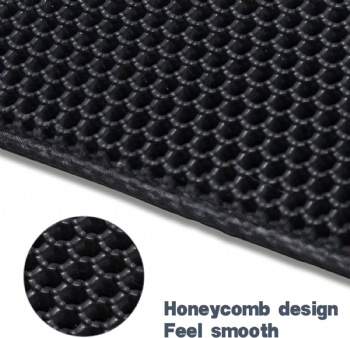  Cat Litter Mat for Pet Kitty Litter Box Waterproof Cat Mat Honeycomb Double Layer Design Machine Washable	