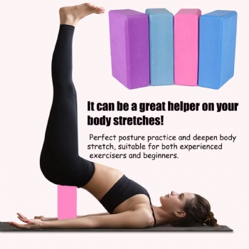  High Density Lightweight Anti slip Yoga Brick Foam Block Is Used to Improve Flexibility Strength Balance and Pilates	