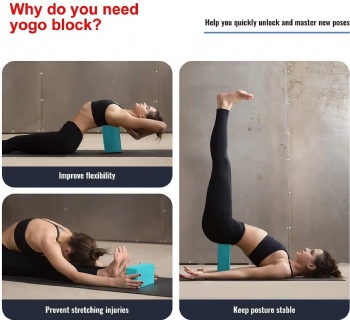  High Density Lightweight Anti slip Yoga Brick Foam Block Is Used to Improve Flexibility Strength Balance and Pilates	