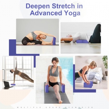  Durable and Easy Clean High-quality Non-slip Portable Yoga EVA Foam Block for Pilates Fitness Stretching and Meditation	