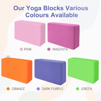  Durable and Easy Clean High-quality Non-slip Portable Yoga EVA Foam Block for Pilates Fitness Stretching and Meditation	