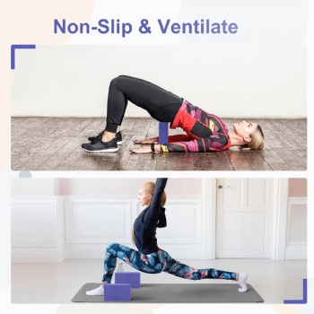  Durable and Easy Clean High-quality Non-slip Portable Yoga EVA Foam Block for Pilates Fitness Stretching and Meditation	