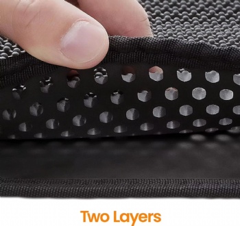  Easy to Clean Honeycomb Double Layer Urine Waterproof Cat Litter Mat Kitty Litter Trapping Mat	