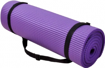  All Purpose Extra Thick High Density Anti-Tear Exercise Foam Yoga Mat with Carrying Strap and Optional Yoga Blocks	